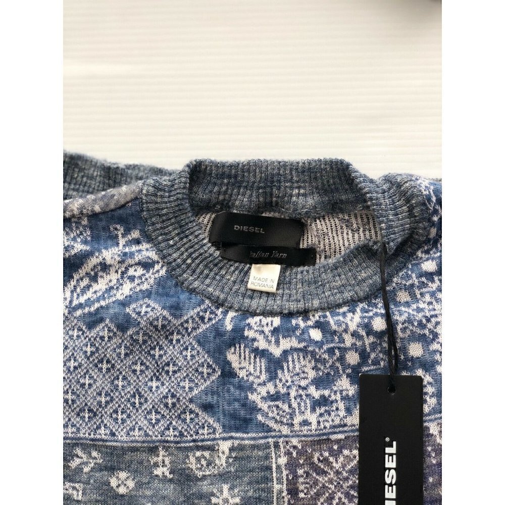 DIESEL Women's Blue M-bandana Sweater Size XS M L $178 DL9 - Picture 12 of 12